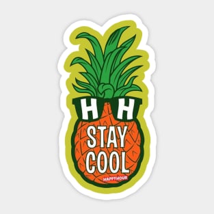 Mr Pineapple Tropical Sticker